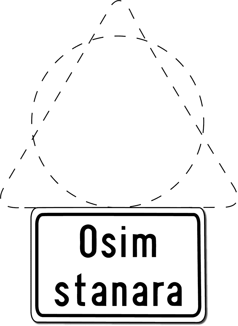 Prometni znak Dopunska ploča