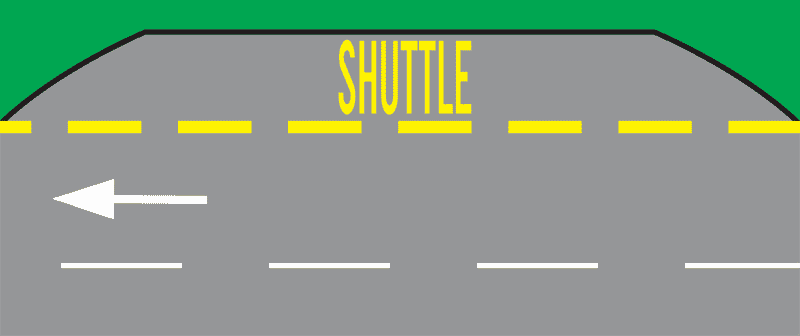 Prometni znak Prometne površine za posebne namjene-Stajalište taxi vozila ili vozila "shuttle" prijevoza