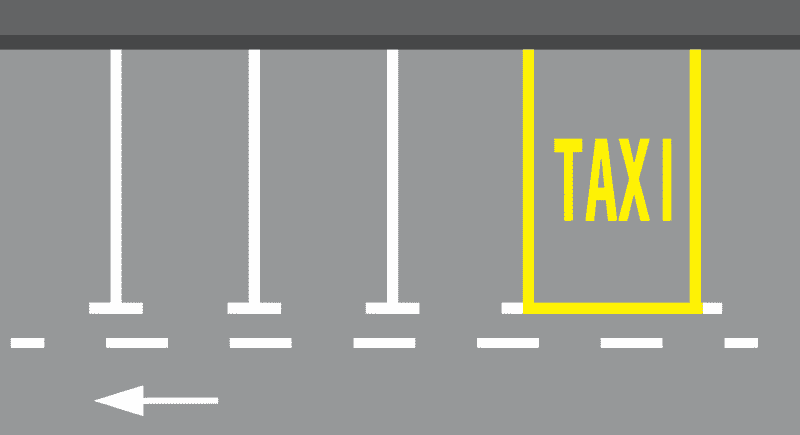 Prometni znak Mjesta za parkiranje-Taxi vozila