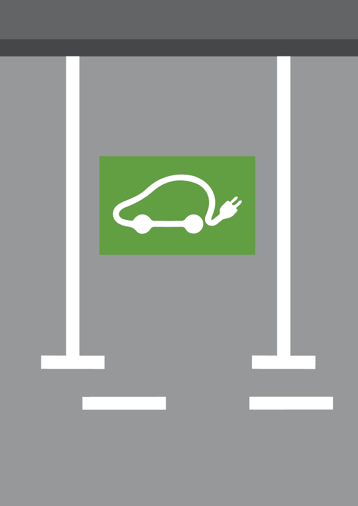 Prometni znak Mjesta za parkiranje-Električno vozilo