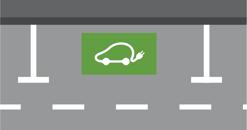 Prometni znak Mjesta za parkiranje-Električno vozilo