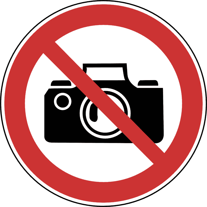 Prometni znak Zabrana fotografiranja