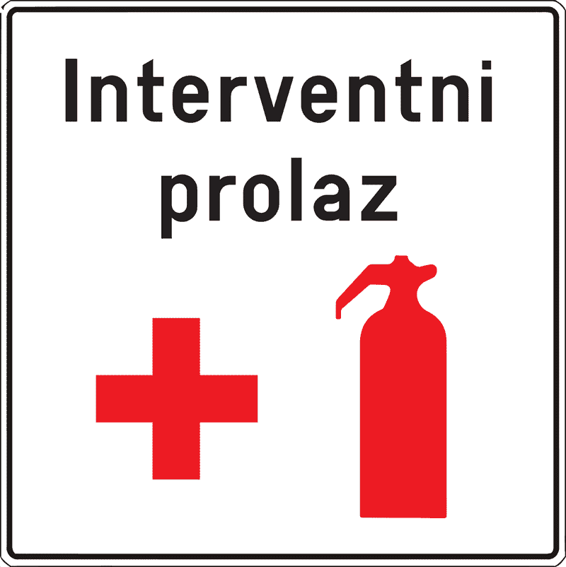 Prometni znak Interventni prolaz
