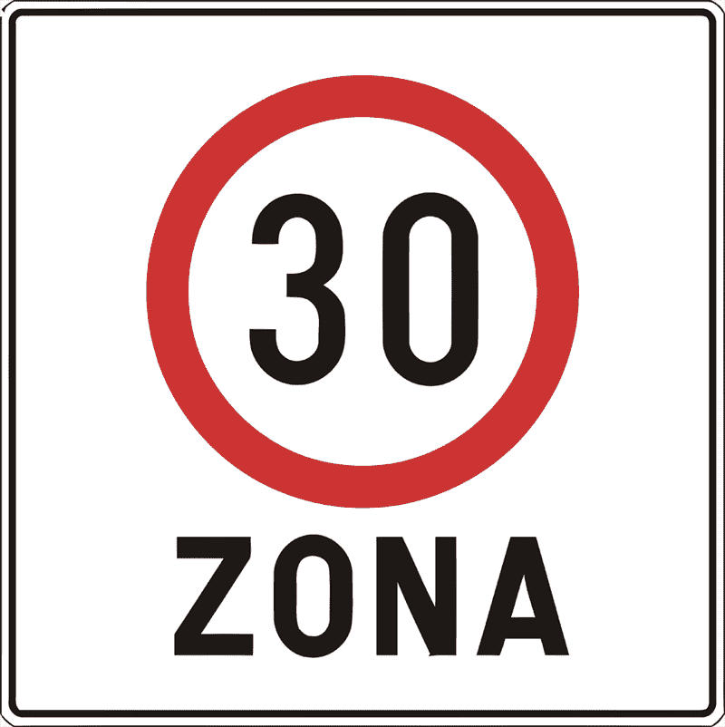 Prometni znak Zona u kojoj je ograničena brzina