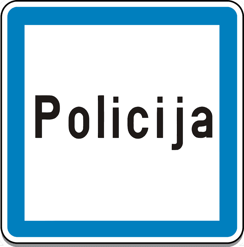 Prometni znak Policijska postaja