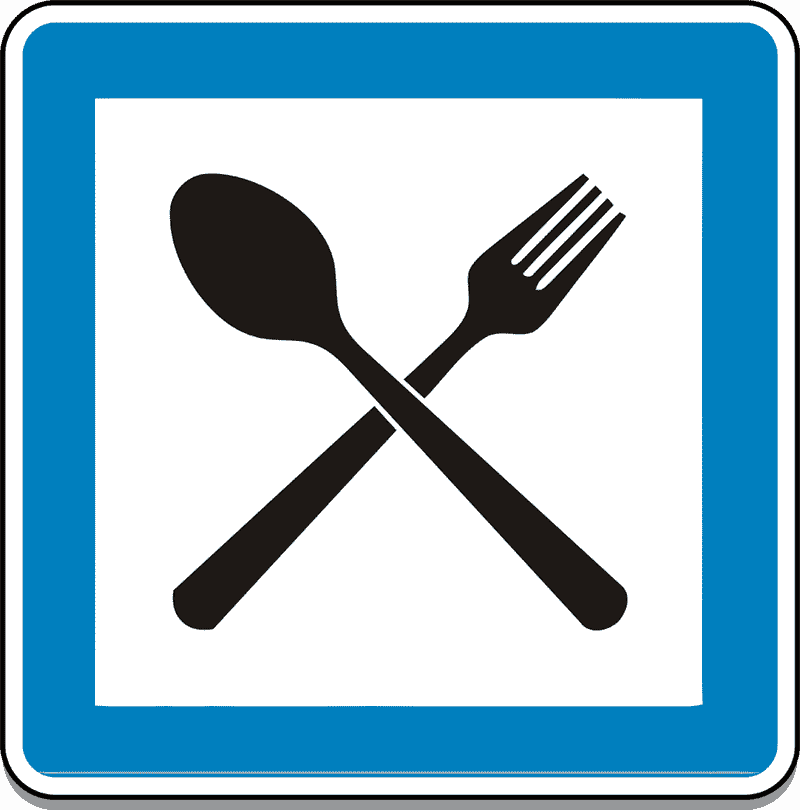 Prometni znak Restoran