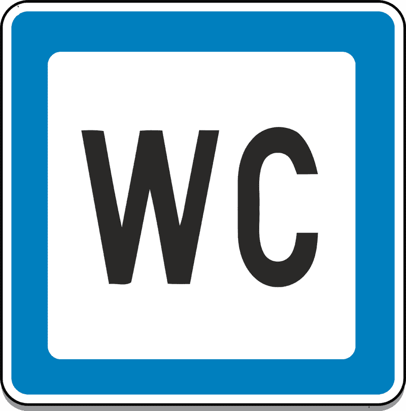 Prometni znak WC
