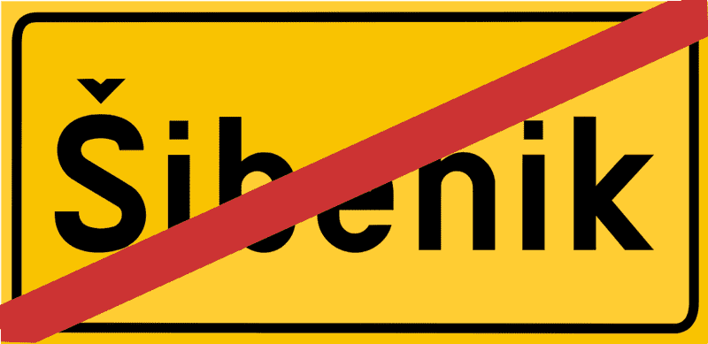 Prometni znak Završetak naselja