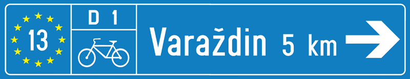 Prometni znak Putokaz za bicikliste